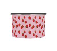 xigua Cute Strawberries Airtight Coffee Storage Canister 500ml,Stainless Steel Kitchen Food Storage Container for Grounds Coffee,Beans,Tea,Grains&sugar1025