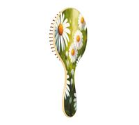 xigua Cute White Daisy Hair Brush,Massage Wooden Hairbrush Reducing Hair Breakage and Frizzy,No More Tangle for All Hair Types360