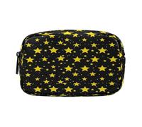 xigua Cute Yellow Stars Big Capacity Pencil Case,Pencil Pen Pouch Bag Cosmetic Bag Storage Case Middle School College Office Organizer for Student Teens Girls Adults348