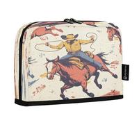 xigua Desert America Troops Cowboy Big Capacity Pencil Case Large Pencil Pen Pouch Bag for School College Office Organizer for Student Teens Girls Adults250