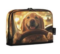 xigua Dog Driving in The Car Big Capacity Pencil Case Large Pencil Pen Pouch Bag for School College Office Organizer for Student Teens Girls Adults257