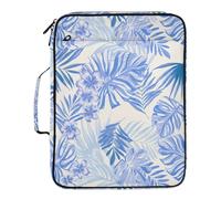 xigua Expandable Filing Folder Bag - Label-Ready Design File Storage Bag with 3-Ring Detachable Binder, 7-Section Accordion Organizer-Tropical Leaves