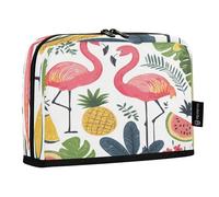 xigua Flamingos and Pineapples Big Capacity Pencil Case Large Pencil Pen Pouch Bag for School College Office Organizer for Student Teens Girls Adults821