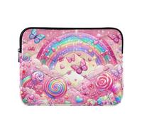 xigua Glittery Rainbows Laptop Sleeve 13-14 Inch Laptop Sleeve Bag, Shockproof Laptop Case Tablet Liner Pouch