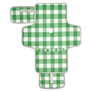 xigua Green White Buffalo Portable Diaper Changing Pad, Waterproof Baby Changing Mat with Storage Pocket & Built-in Pillow, Foldable Travel Pad, Newborn Gift Set for Boy Girl