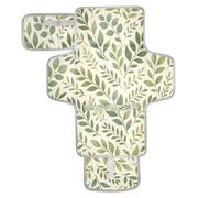 xigua Leaves Portable Diaper Changing Pad, Waterproof Baby Changing Mat with Storage Pocket & Built-in Pillow, Foldable Travel Pad, Newborn Gift Set for Boy Girl