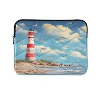 xigua Lighthouse on Sunny Day Laptop Sleeve 15-16 Inch Laptop Sleeve Bag, Shockproof Laptop Case Tablet Liner Pouch