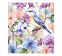 xigua Magnetic Dishwasher Stickers Colorful Birds Flowers Kitchen Dishwasher Cover Sticker, Panel Decal Home Decor Cabinet Appliances Stickers 23in W x 26in H