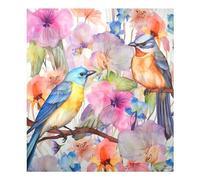 xigua Magnetic Dishwasher Stickers Colorful Birds Flowers Kitchen Dishwasher Cover Sticker, Panel Decal Home Decor Cabinet Appliances Stickers 23in W x 26in H