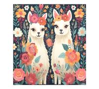 xigua Magnetic Dishwasher Stickers Cute Alpacas Kitchen Dishwasher Cover Sticker, Panel Decal Home Decor Cabinet Appliances Stickers 23in W x 26in H