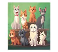 xigua Magnetic Dishwasher Stickers Cute Cartoon Animals Kitchen Dishwasher Cover Sticker, Panel Decal Home Decor Cabinet Appliances Stickers 23in W x 26in H