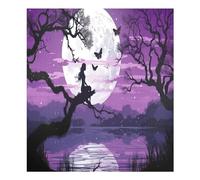 xigua Magnetic Dishwasher Stickers Fairy Of The Moon Kitchen Dishwasher Cover Sticker, Panel Decal Home Decor Cabinet Appliances Stickers 23in W x 26in H