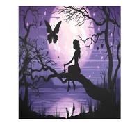 xigua Magnetic Dishwasher Stickers Fairy Of The Moon Kitchen Dishwasher Cover Sticker, Panel Decal Home Decor Cabinet Appliances Stickers 23in W x 26in H