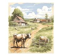 xigua Magnetic Dishwasher Stickers Farm Animals Kitchen Dishwasher Cover Sticker, Panel Decal Home Decor Cabinet Appliances Stickers 23in W x 26in H