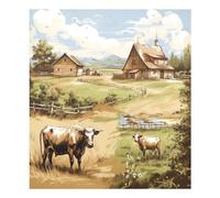 xigua Magnetic Dishwasher Stickers Farm Animals Kitchen Dishwasher Cover Sticker, Panel Decal Home Decor Cabinet Appliances Stickers 23in W x 26in H
