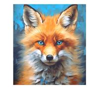 xigua Magnetic Dishwasher Stickers Fox with Blue Eyes Kitchen Dishwasher Cover Sticker, Panel Decal Home Decor Cabinet Appliances Stickers 23in W x 26in H