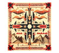 xigua Magnetic Dishwasher Stickers Indian Abstract Pattern Kitchen Dishwasher Cover Sticker, Panel Decal Home Decor Cabinet Appliances Stickers 23in W x 26in H