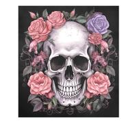 xigua Magnetic Dishwasher Stickers Skull Flowers Kitchen Dishwasher Cover Sticker, Panel Decal Home Decor Cabinet Appliances Stickers 23in W x 26in H
