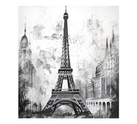 xigua Magnetic Dishwasher Stickers Vintage Eiffel Tower Kitchen Dishwasher Cover Sticker, Panel Decal Home Decor Cabinet Appliances Stickers 23in W x 26in H