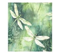 xigua Magnetic Dishwasher Stickers Watercolor Dragonfly Kitchen Dishwasher Cover Sticker, Panel Decal Home Decor Cabinet Appliances Stickers 23in W x 26in H