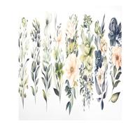 xigua Magnetic Dishwasher Stickers Watercolor Flowers Kitchen Dishwasher Cover Sticker, Panel Decal Home Decor Cabinet Appliances Stickers 23in W x 26in H