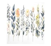 xigua Magnetic Dishwasher Stickers Watercolor Flowers Kitchen Dishwasher Cover Sticker, Panel Decal Home Decor Cabinet Appliances Stickers 23in W x 26in H