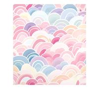 xigua Magnetic Dishwasher Stickers Watercolor Rainbow Kitchen Dishwasher Cover Sticker, Panel Decal Home Decor Cabinet Appliances Stickers 23in W x 26in H