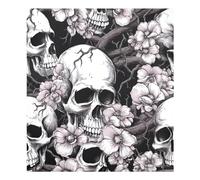xigua Magnetic Dishwasher Stickers White Skull Black Kitchen Dishwasher Cover Sticker, Panel Decal Home Decor Cabinet Appliances Stickers 23in W x 26in H