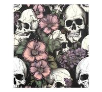xigua Magnetic Dishwasher Stickers White Skull Kitchen Dishwasher Cover Sticker, Panel Decal Home Decor Cabinet Appliances Stickers 23in W x 26in H