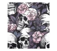 xigua Magnetic Dishwasher Stickers White Skull Kitchen Dishwasher Cover Sticker, Panel Decal Home Decor Cabinet Appliances Stickers 23in W x 26in H