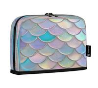 xigua Mermaid Rainbow Scales Big Capacity Pencil Case Large Pencil Pen Pouch Bag for School College Office Organizer for Student Teens Girls Adults18