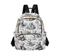 xigua Mini Backpack for Women Bears Eating Honey Mini Small Backpack Purse Lightweight Casual Daypack, 8.5L