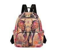 xigua Mini Backpack for Women Boho Elephant Mini Small Backpack Purse Lightweight Casual Daypack, 14L