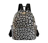 xigua Mini Backpack for Women Boho Leopard Mini Small Backpack Purse Lightweight Casual Daypack, 8.5L