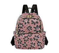 xigua Mini Backpack for Women Floral Leopard Mini Small Backpack Purse Lightweight Casual Daypack, 8.5L
