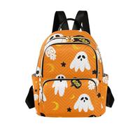 xigua Mini Backpack for Women Halloween Cute Ghosts Mini Small Backpack Purse Lightweight Casual Daypack, 8.5L