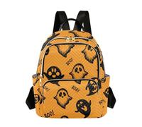 xigua Mini Backpack for Women Halloween Cute Ghosts Mini Small Backpack Purse Lightweight Casual Daypack, 8.5L