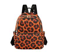xigua Mini Backpack for Women Lava Leopard Print Mini Small Backpack Purse Lightweight Casual Daypack, 8.5L