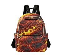 xigua Mini Backpack for Women Lava Leopard Texture Mini Small Backpack Purse Lightweight Casual Daypack, 8.5L