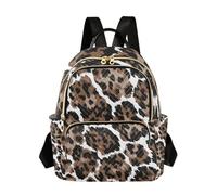 xigua Mini Backpack for Women Leopard Print Mini Small Backpack Purse Lightweight Casual Daypack, 8.5L