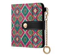 xigua Native American Indian Tribal Pattern Women's RFID Wallet -Sof Leather Small Ladies Purse with Zipper Coin Pocket & ID Window - Purse Card Holder for Women968