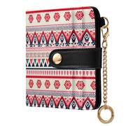 xigua Native American Tapestry Patterns Women's RFID Wallet -Sof Leather Small Ladies Purse with Zipper Coin Pocket & ID Window - Purse Card Holder for Women827
