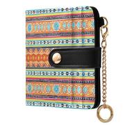 xigua Native American Tapestry Patterns Women's RFID Wallet -Sof Leather Small Ladies Purse with Zipper Coin Pocket & ID Window - Purse Card Holder for Women829