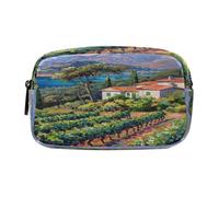 xigua Painting of Rural Farmhouses Big Capacity Pencil Case,Pencil Pen Pouch Bag Cosmetic Bag Storage Case Middle School College Office Organizer for Student Teens Girls Adults408