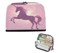 xigua Pencil Case Elegant Horse Large Pencil Pouch for School College Office Upright Pencil Organizer for Student Teens