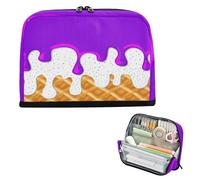 xigua Pencil Case Melted Cream Large Pencil Pouch for School College Office Upright Pencil Organizer for Student Teens