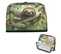 xigua Pencil Case Sloth on The Branch Large Pencil Pouch for School College Office Upright Pencil Organizer for Student Teens