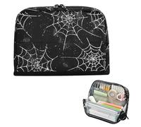 xigua Pencil Case Spider Web Large Pencil Pouch for School College Office Upright Pencil Organizer for Student Teens