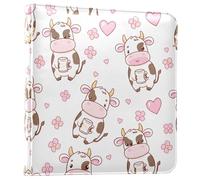 xigua Photo Album Self Adhesive 2x3 4x6 5x7 6x8 Pictures, Cute Cartoon Cows Scrapbook Album DIY Scrap Book 40 Sticky Pages for Family Travel Wedding Baby