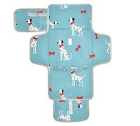 xigua Playful Dalmatians Portable Diaper Changing Pad, Waterproof Baby Changing Mat with Storage Pocket & Built-in Pillow, Foldable Travel Pad, Newborn Gift Set for Boy Girl